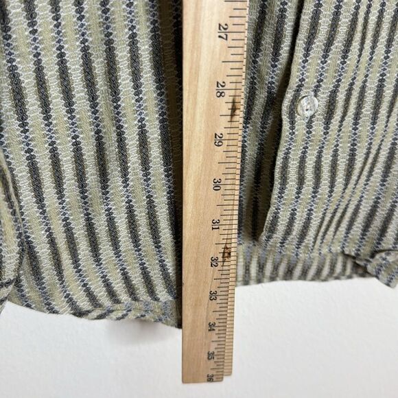 Jhane Barnes mens cotton striped long sleeve button down shirt size 1XLT - Picture 7 of 9